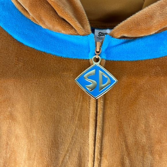 Scooby-Doo Mens' Hooded Union Suit Adult Costume Pajama Sleeper S/M - Picture 6 of 10